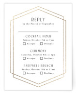 Formally Foil-Pressed Multi-Event RSVP Cards
