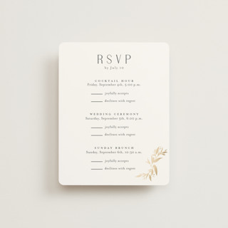 Vining Foil-Pressed Multi-Event RSVP Cards