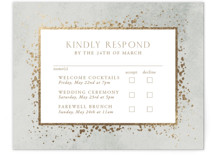 Effervescent Foil-Pressed Multi-Event RSVP Cards