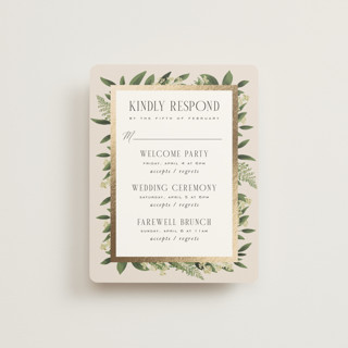 Bliss Foil-Pressed Multi-Event RSVP Cards