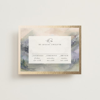 Mountain Foil-Pressed Multi-Event RSVP Cards