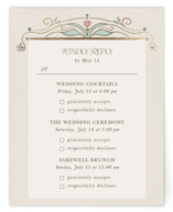 Ornate Elegance Foil-Pressed Multi-Event RSVP Cards