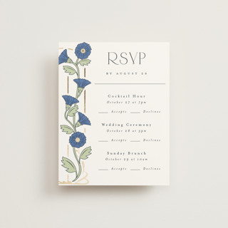 Nouveau Foil-Pressed Multi-Event RSVP Cards