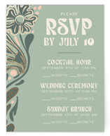 Nouveau Frame Foil-Pressed Multi-Event RSVP Cards
