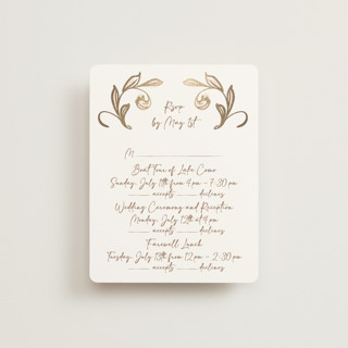 Bella Bellissima Foil-Pressed Multi-Event RSVP Cards