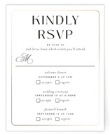 Loren Foil-Pressed Multi-Event RSVP Cards