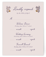 Together in Bloom Foil-Pressed Multi-Event RSVP Cards