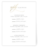 Aligned Foil-Pressed Multi-Event RSVP Cards