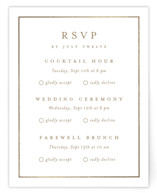Hydrangea bloom Foil-Pressed Multi-Event RSVP Cards