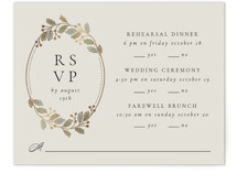 Vine Wrap Foil-Pressed Multi-Event RSVP Cards