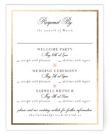 Foil-Pressed Multi-Event RSVP Cards