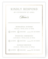 Country Elegance Foil-Pressed Multi-Event RSVP Cards