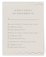 Parisian Garden Foil-Pressed Multi-Event RSVP Cards