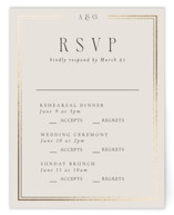 Grace Foil-Pressed Multi-Event RSVP Cards