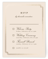 Foil-Pressed Multi-Event RSVP Cards