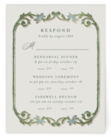 grandeur Foil-Pressed Multi-Event RSVP Cards