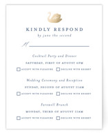 Swan Song Foil-Pressed Multi-Event RSVP Cards