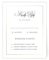 Monogram Script Foil-Pressed Multi-Event RSVP Cards