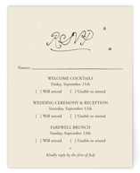Foil-Pressed Multi-Event RSVP Cards