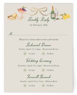 Garden Feast Foil-Pressed Multi-Event RSVP Cards