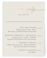 silk Foil-Pressed Multi-Event RSVP Cards