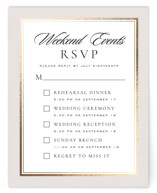 Gilded Forest Foil-Pressed Multi-Event RSVP Cards
