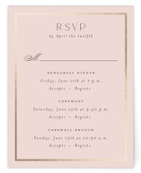Scallop Monogram Foil-Pressed Multi-Event RSVP Cards