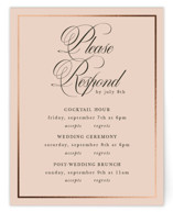 Playbill Foil-Pressed Multi-Event RSVP Cards