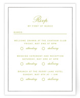 Calia  Foil-Pressed Multi-Event RSVP Cards