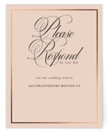 Playbill Foil-Pressed RSVP Online Enclosure Cards