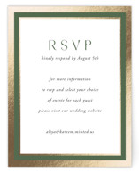Kareem Foil-Pressed RSVP Online Enclosure Cards