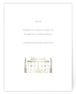 Villa Balbiano Foil-Pressed RSVP Online Enclosure Cards