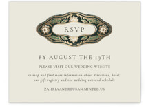Frame Foil-Pressed RSVP Online Enclosure Cards