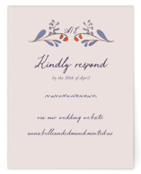 Together in Bloom Foil-Pressed RSVP Online Enclosure Cards