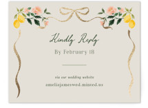 Foil-Pressed RSVP Online Enclosure Cards