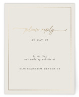 Foil-Pressed RSVP Online Enclosure Cards