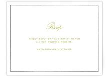 Calia  Foil-Pressed RSVP Online Enclosure Cards