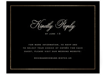 krytharaki Foil-Pressed RSVP Online Enclosure Cards