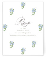 Pillowy border Foil-Pressed RSVP Online Enclosure Cards