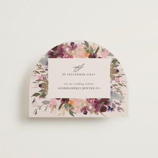 Fleur Foil-Pressed RSVP Online Enclosure Cards