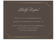 Foil-Pressed RSVP Online Enclosure Cards