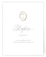 Monatuk Foil-Pressed RSVP Online Enclosure Cards
