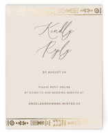 Cultured Element Foil-Pressed RSVP Online Enclosure Cards