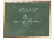 Foil-Pressed RSVP Online Enclosure Cards