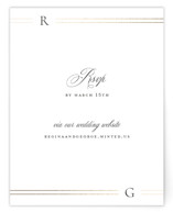 Foil-Pressed RSVP Online Enclosure Cards