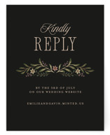 Emilie Foil-Pressed RSVP Online Enclosure Cards