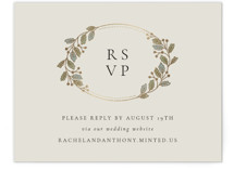 Foil-Pressed RSVP Online Enclosure Cards