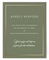 Country Elegance Foil-Pressed RSVP Online Enclosure Cards