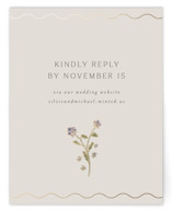 Parisian Garden Foil-Pressed RSVP Online Enclosure Cards