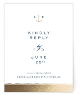 Anchored Foil-Pressed RSVP Online Enclosure Cards